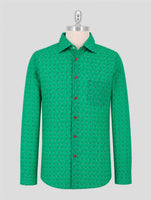 Kiton Green Cotton Shirt