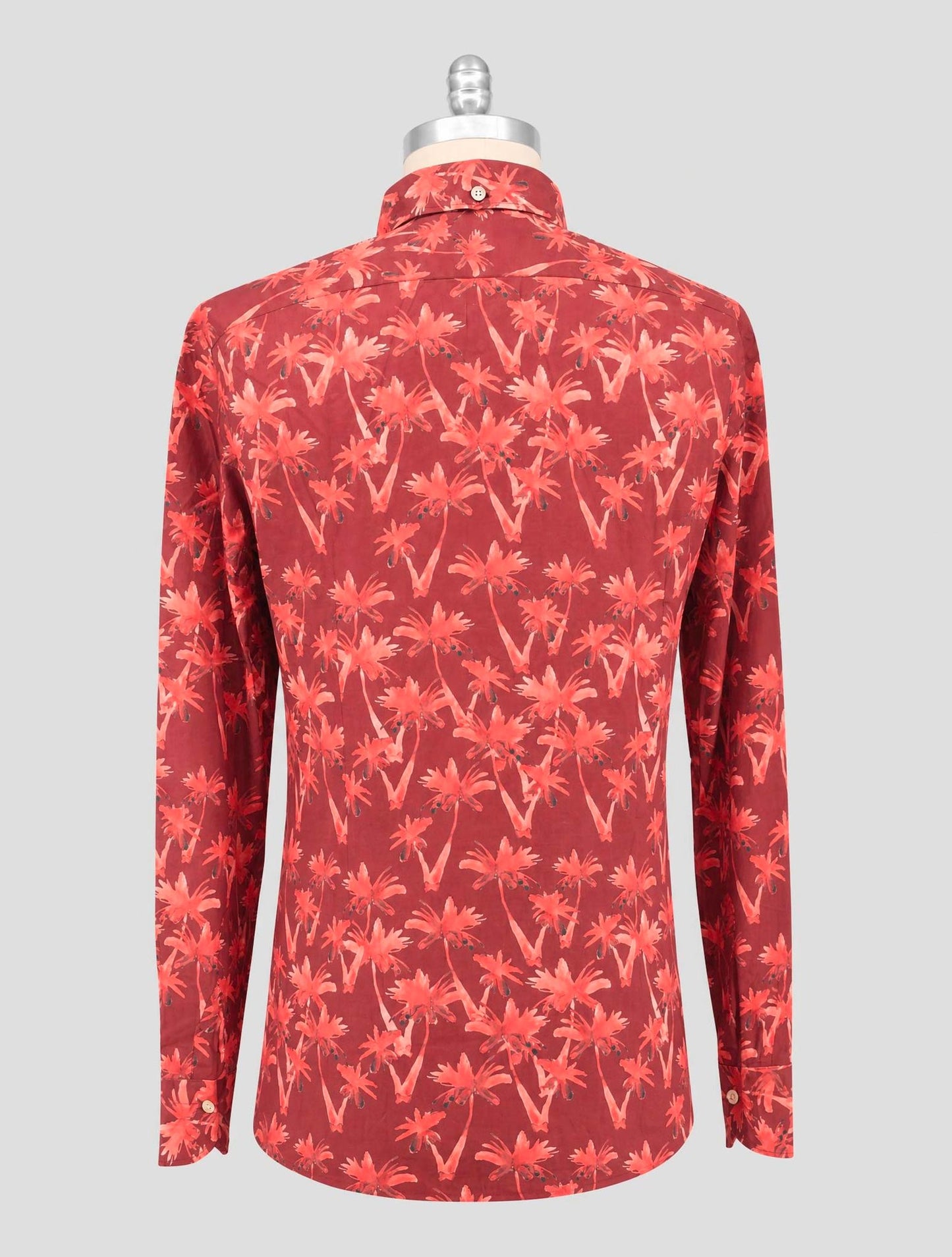 Kiton Red Cotton Shirt