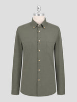 Kiton Green Cotton Shirt