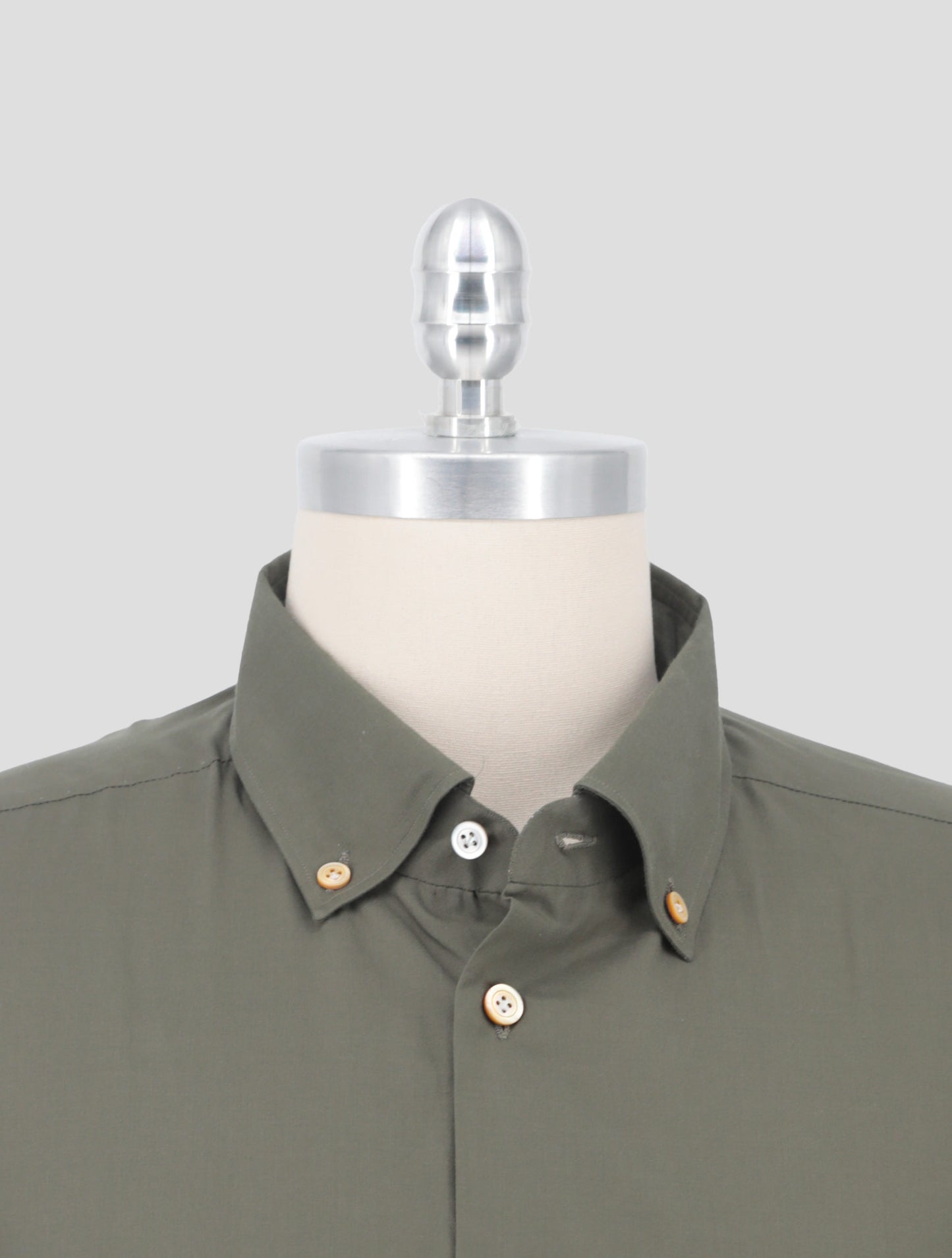 Kiton Green Cotton Shirt