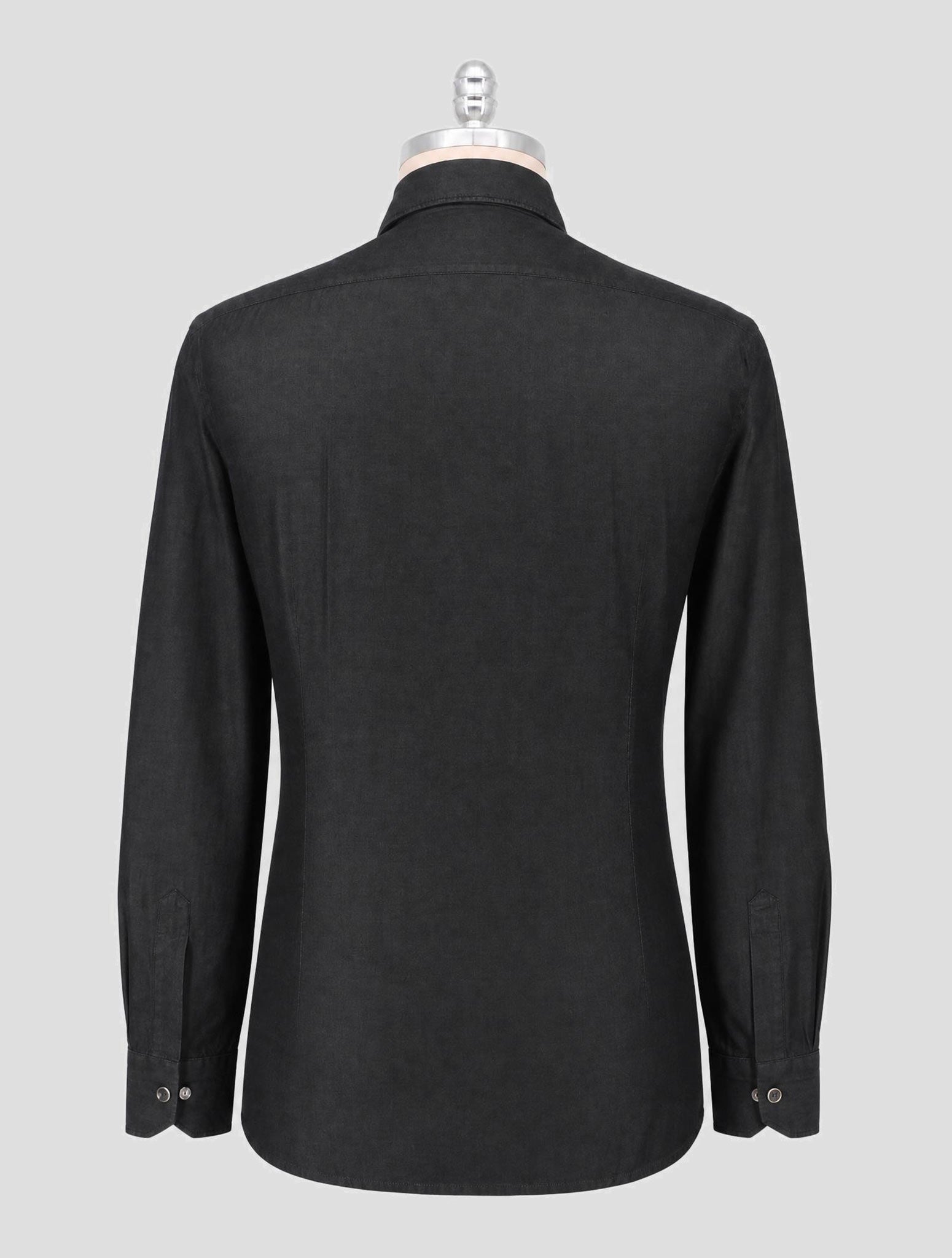 Kiton Black Cotton Shirt