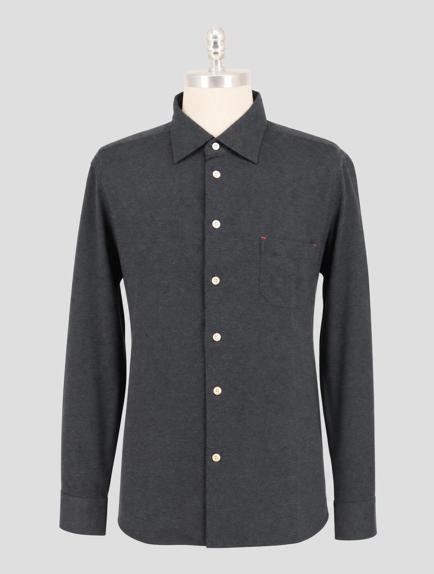 Kiton Dark Blue Cotton Shirt