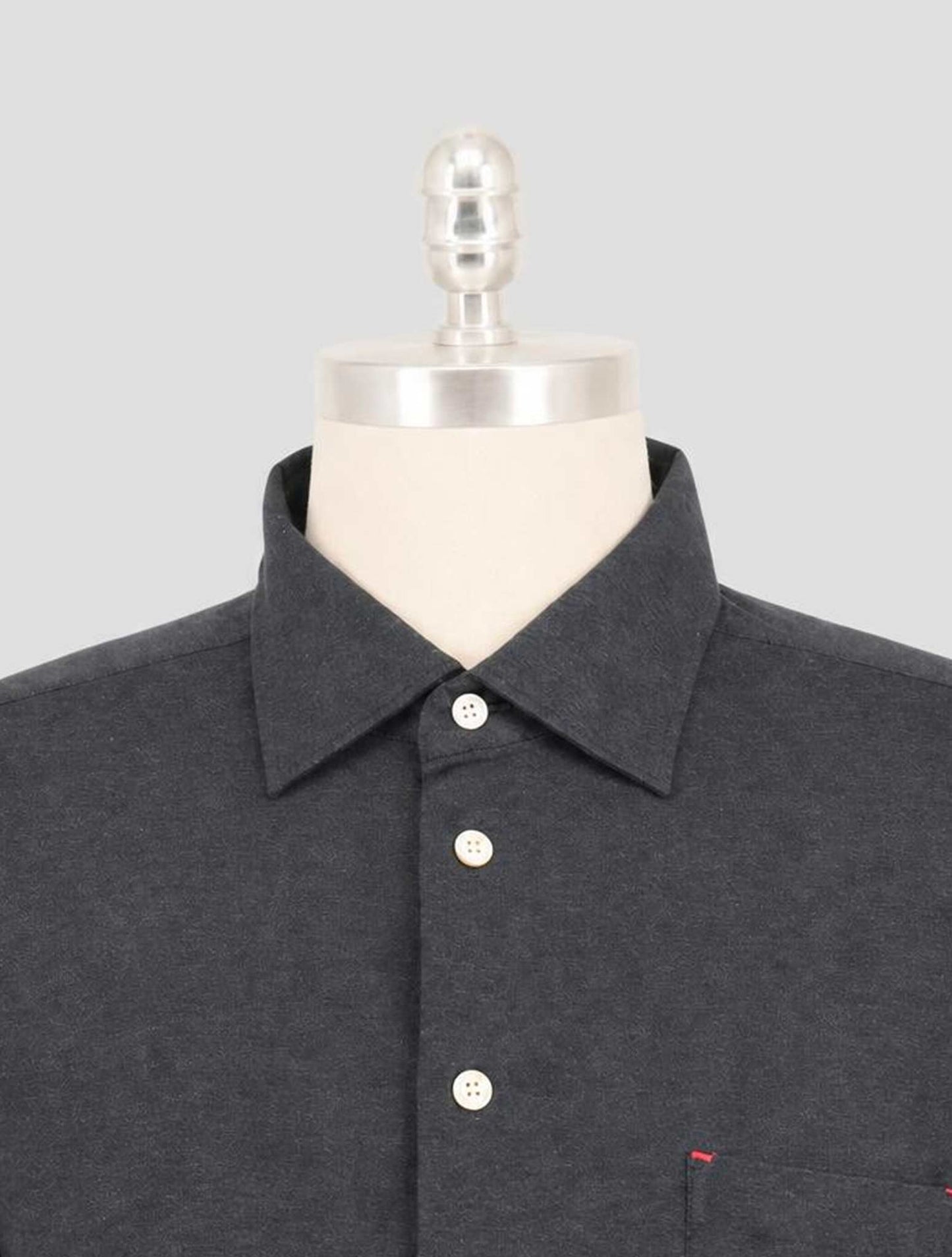Kiton Dark Blue Cotton Shirt