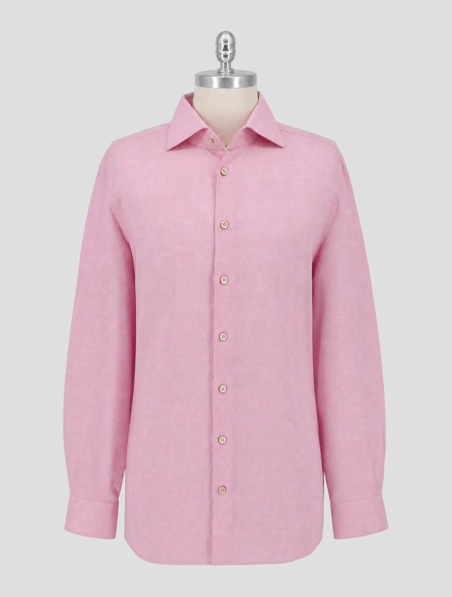 Kiton Pink Linen Shirt