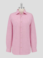 Kiton Pink Linen Shirt