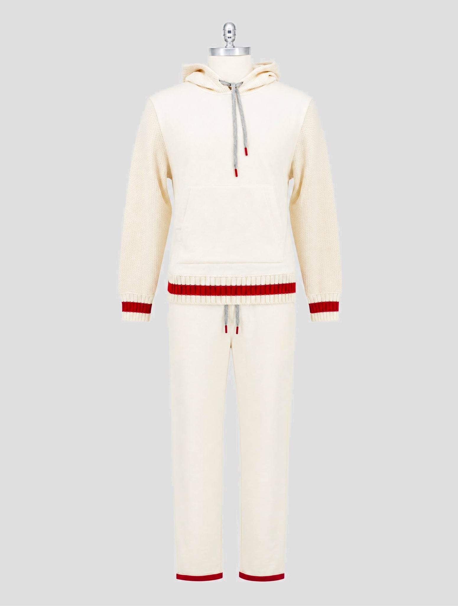 Kiton White Cotton Tracksuit