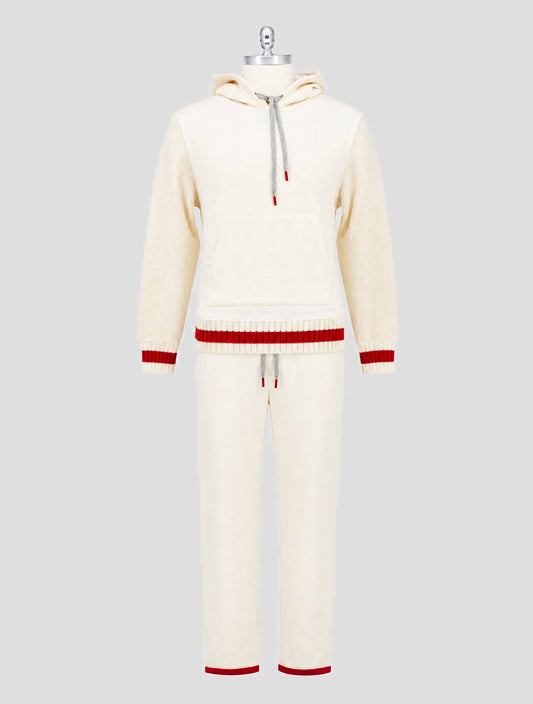 Kiton White Cotton Tracksuit