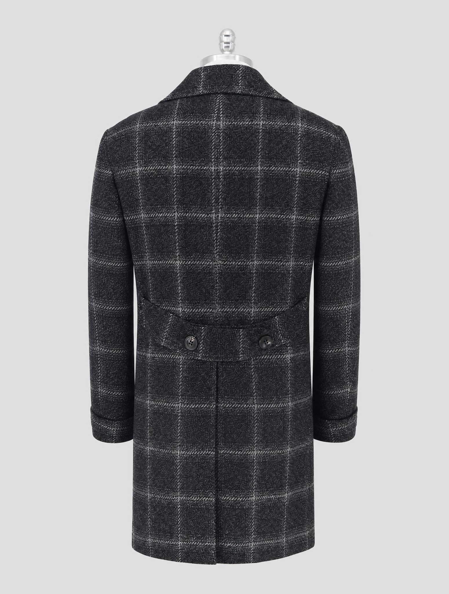 Kiton Gray Cashmere Overcoat Double Breasted