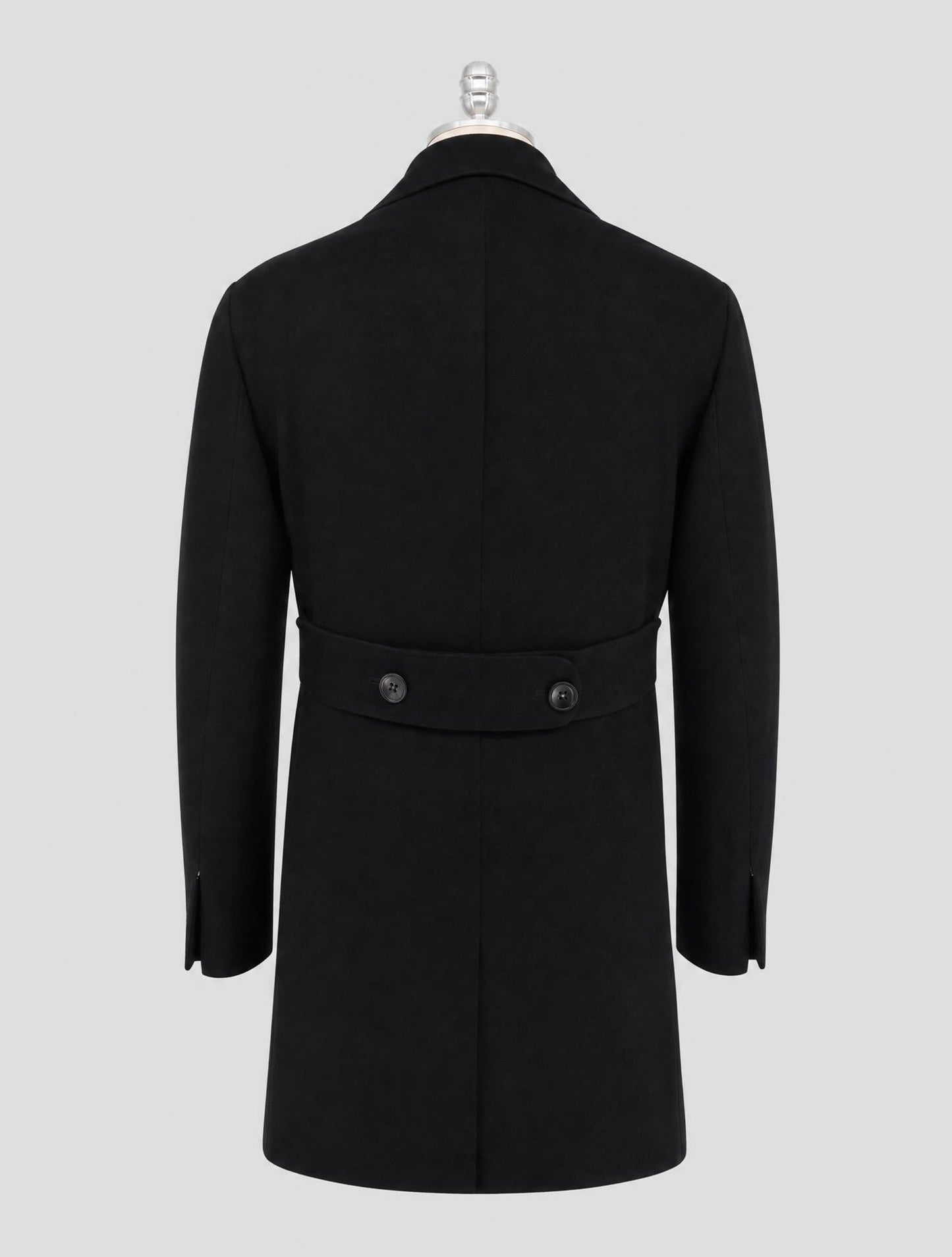 Kiton Black Cashmere Vicuna Overcoat