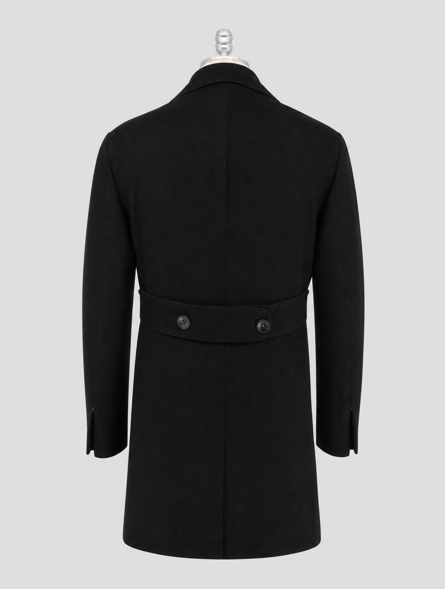 Kiton Black Cashmere Vicuna Overcoat