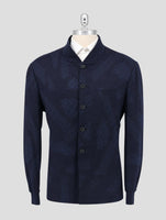 Kiton KNT Blue Wool Coat