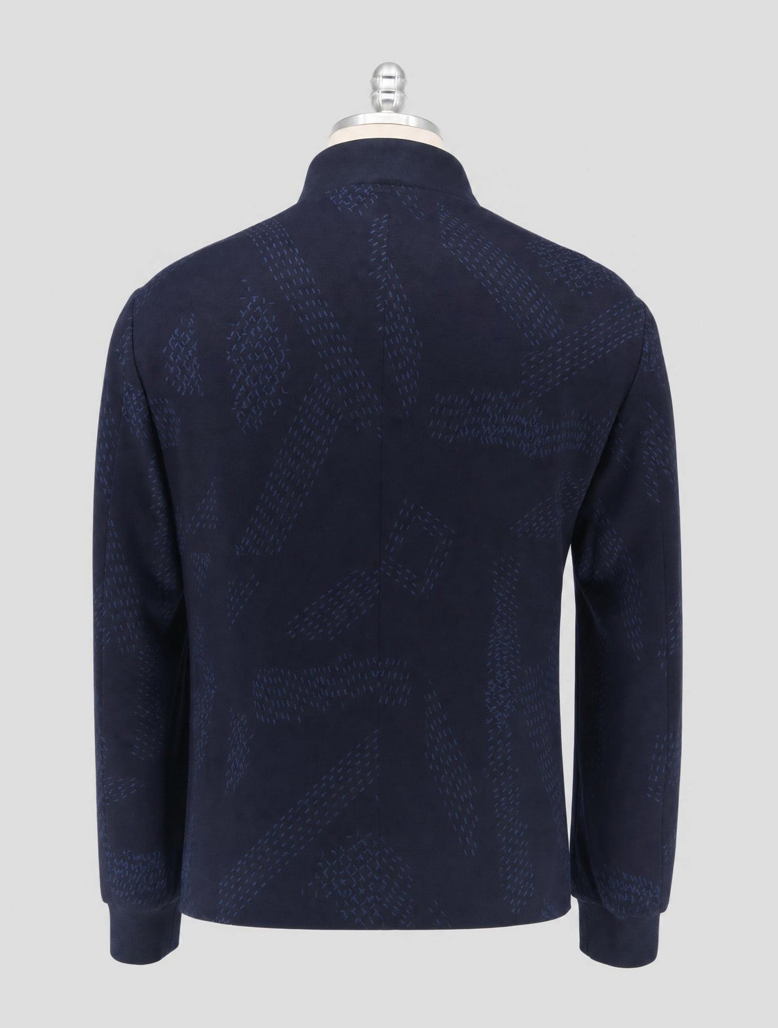 Kiton KNT Blue Wool Coat