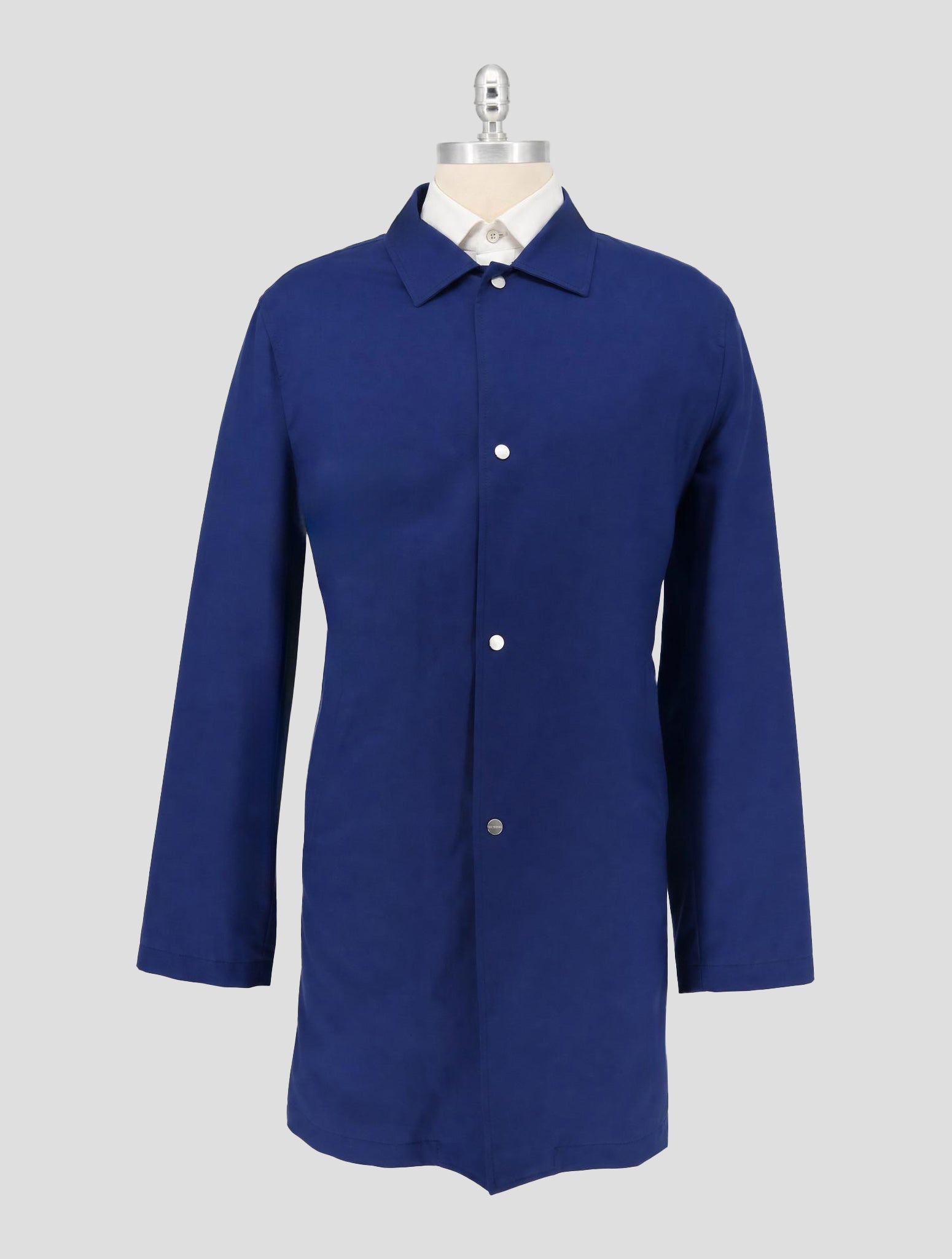 Kiton Blue Royal Cashmere Overcoat