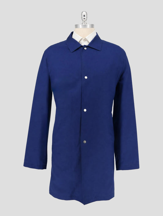 Kiton Blue Royal Cashmere Overcoat