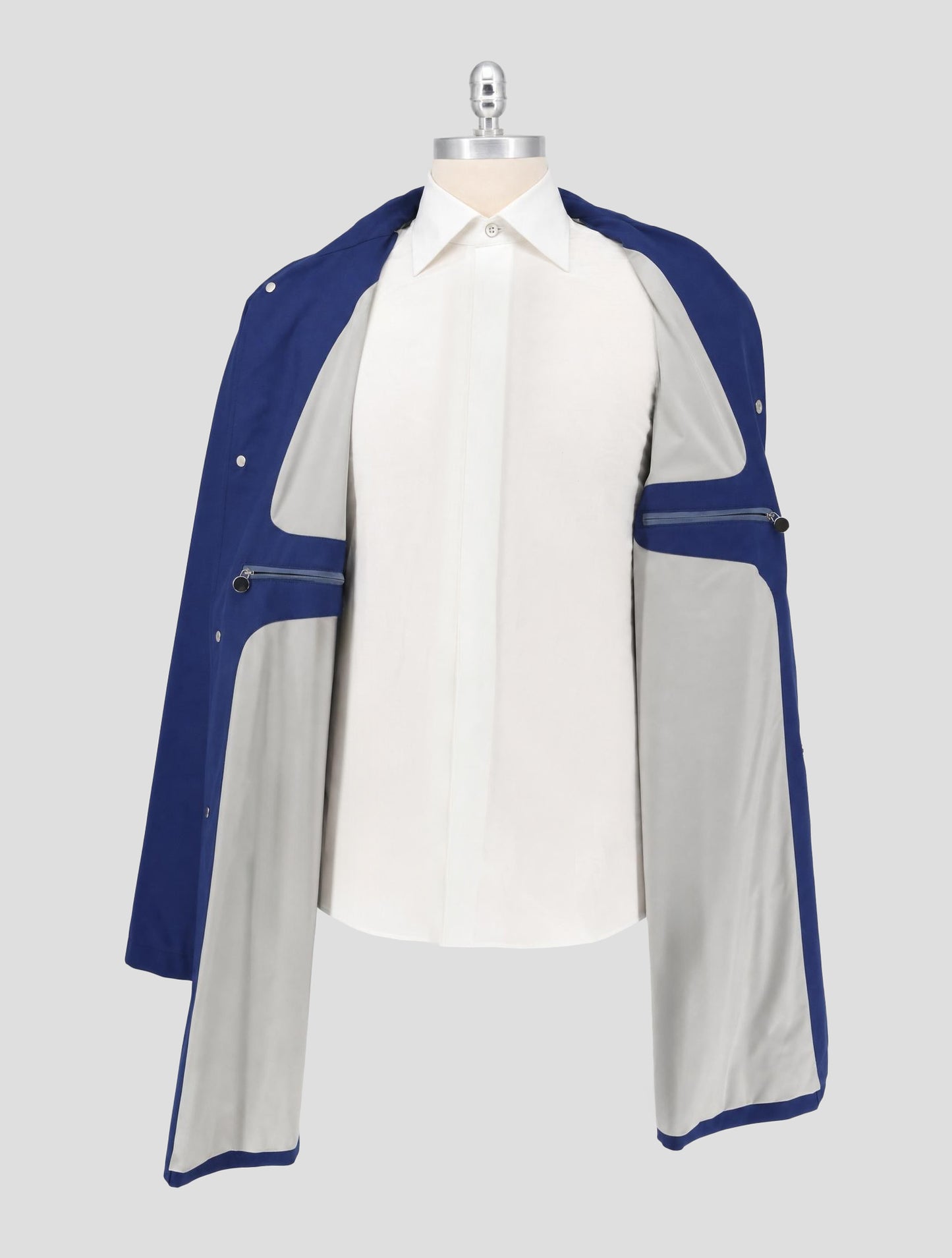 Kiton Blue Royal Cashmere Overcoat