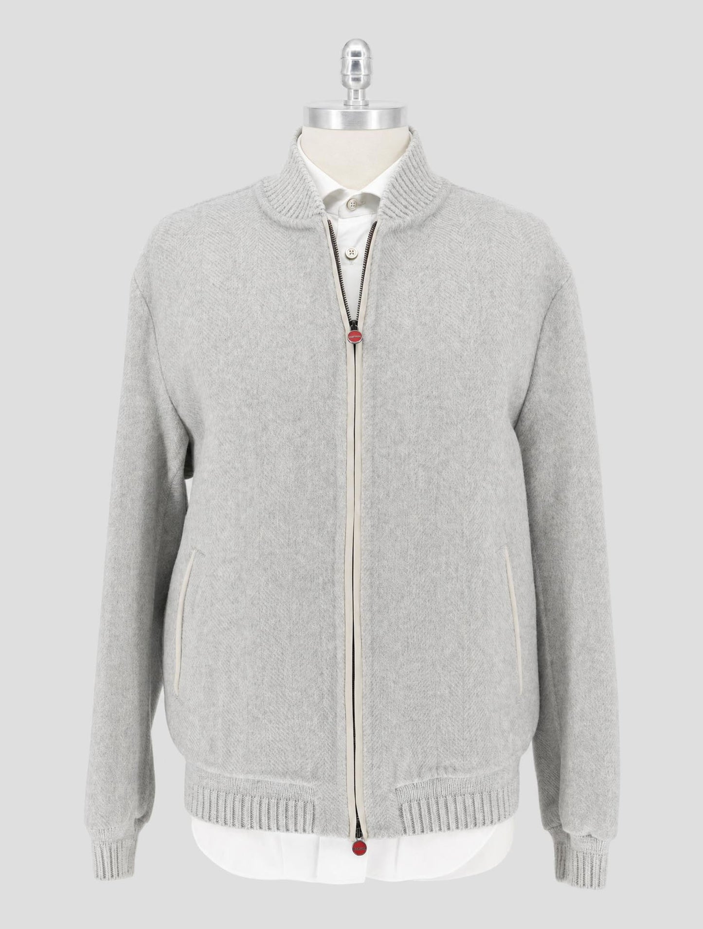 Kiton Gray Cashmere Coat