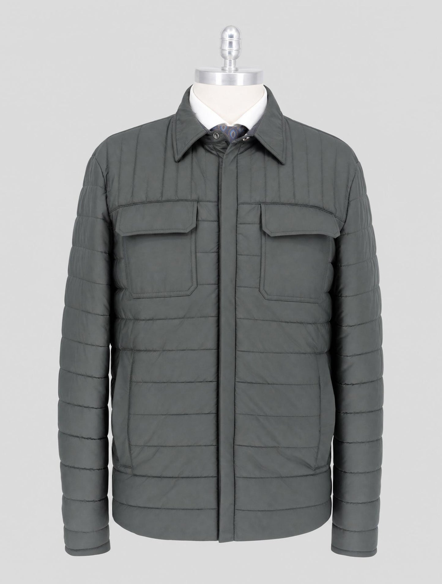 Kiton Green  Pl Coat