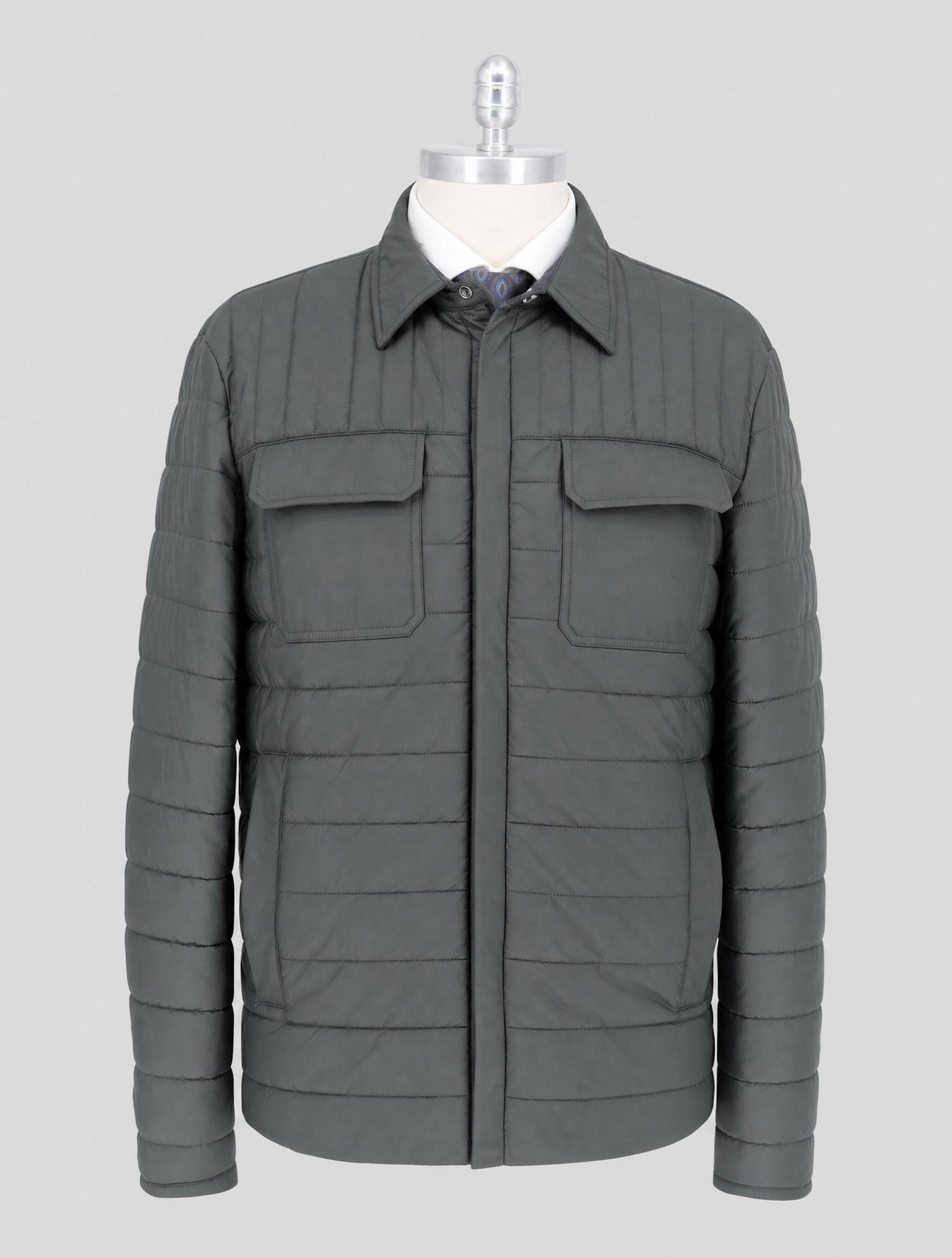 Kiton Green  Pl Coat