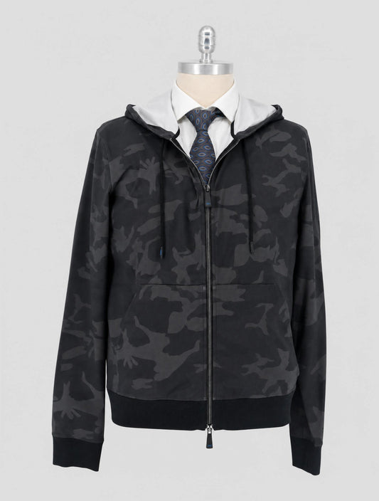 Kiton KNT Dark Gray Pa Ea Sweater Full Zip
