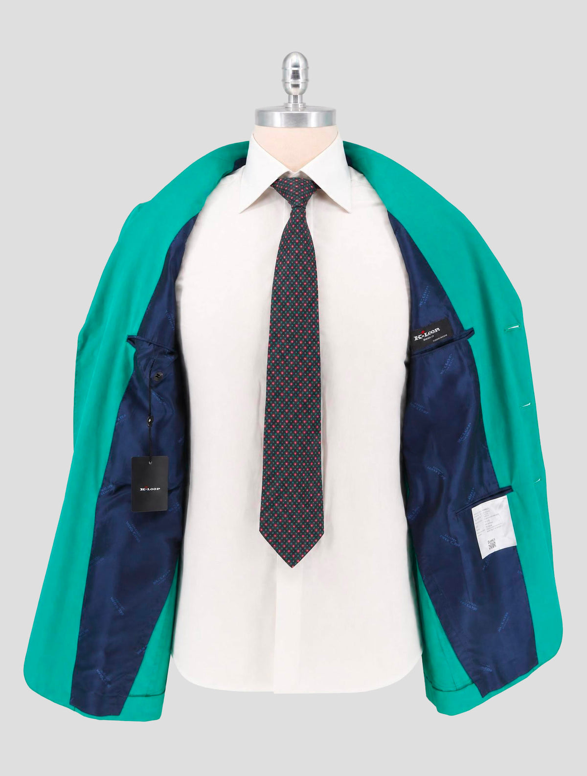 Kiton Green Cotton Blazer