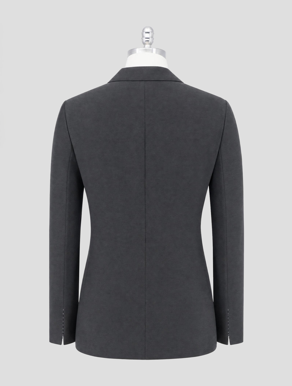 Kiton Gray Cotton Cashmere Blazer