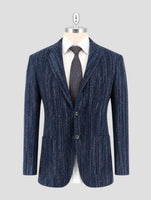Kiton Blue Cashmere Silk Blazer