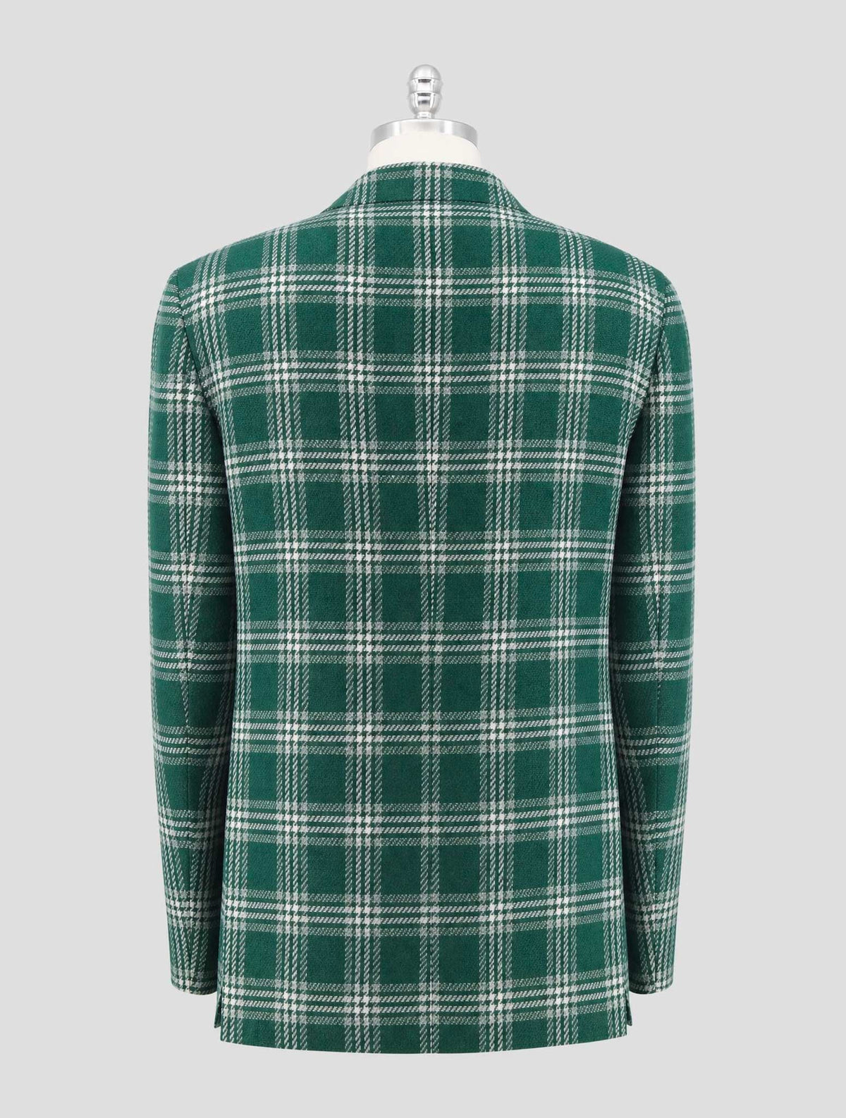 Kiton Green White Cashmere Linen Blazer