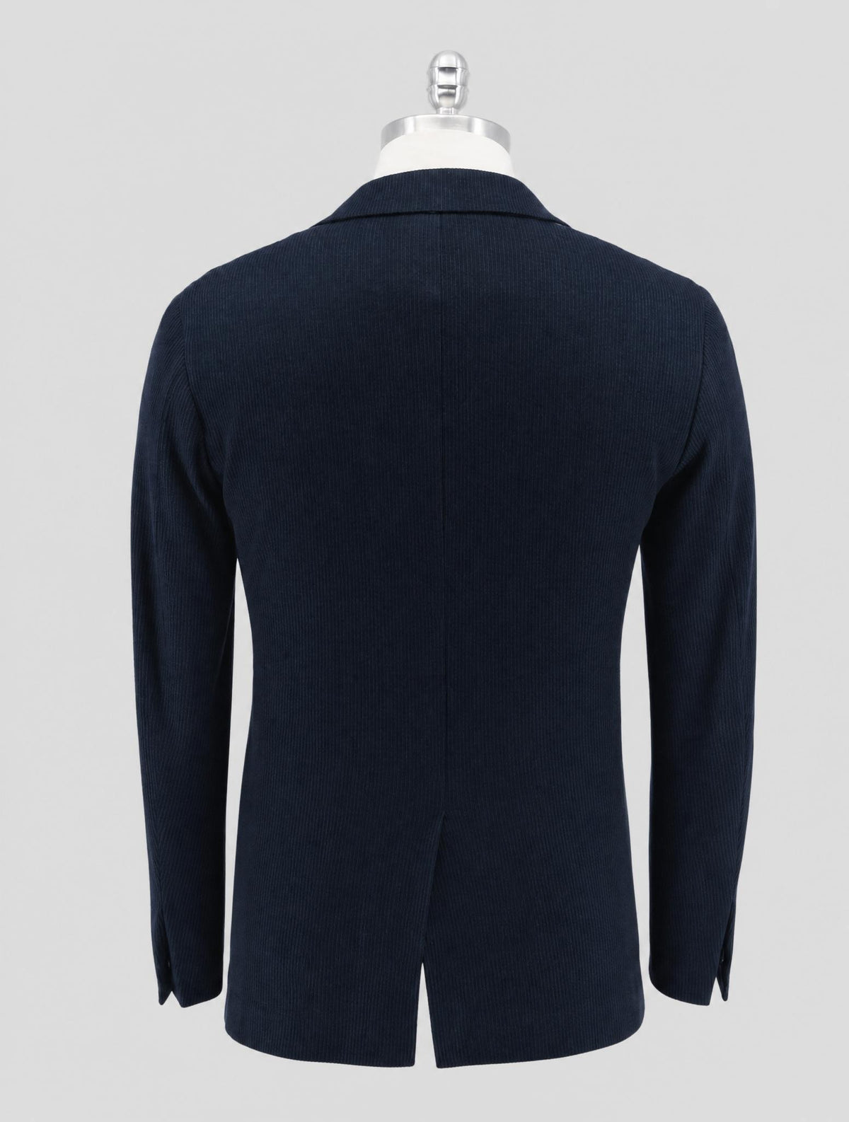 Kiton KNT Blue Cotton Cashmere Silk Coat