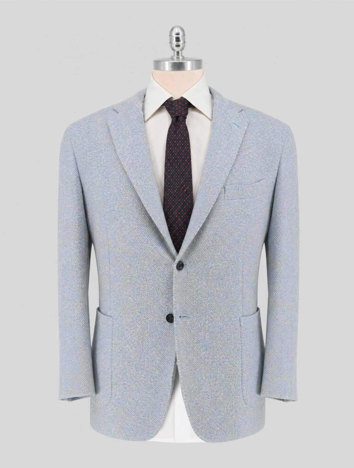 Kiton Light Blue Cashmere Silk Blazer