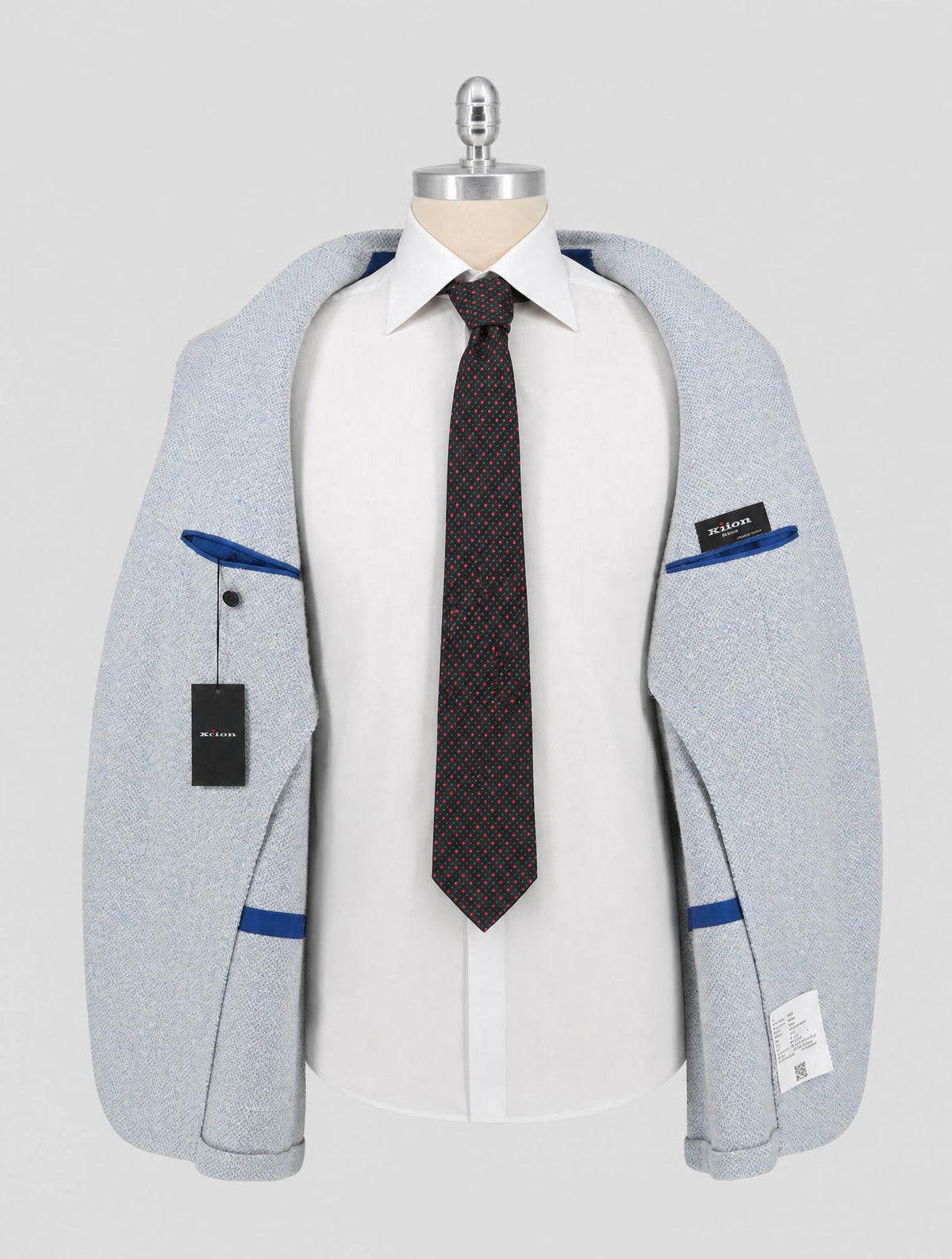 Kiton Light Blue Cashmere Silk Blazer