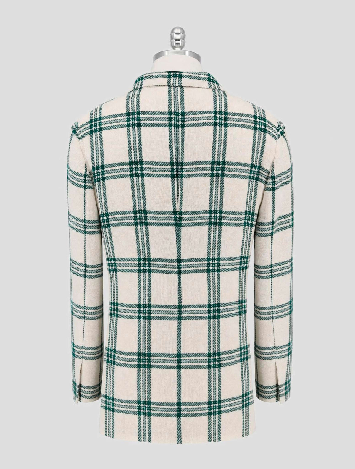 Kiton Green White Cashmere Cashmere Linen Blazer