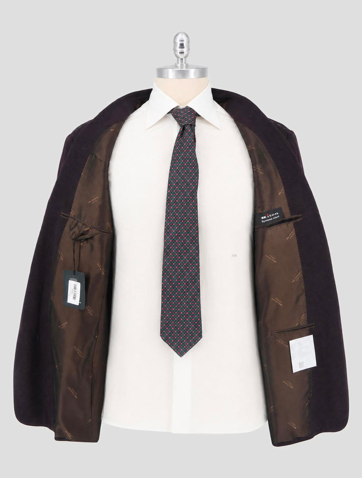 Kiton Brown Cashmere Silk Blazer