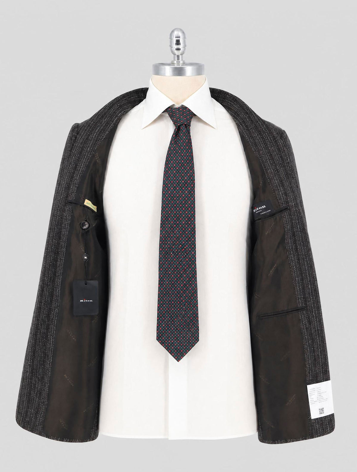 Kiton Gray Brown Cashmere Blazer