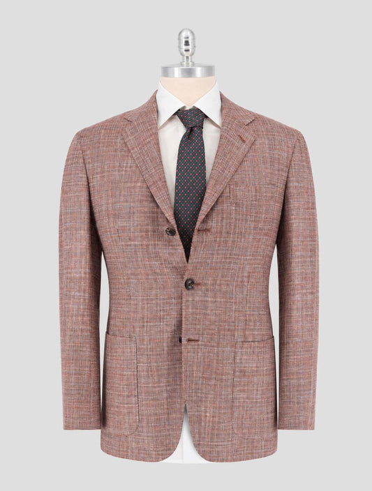 Kiton Multicolor Cashmere Virgin Wool Silk Linen Blazer