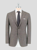 Kiton Gray Cashmere Virgin Wool Silk Linen Blazer