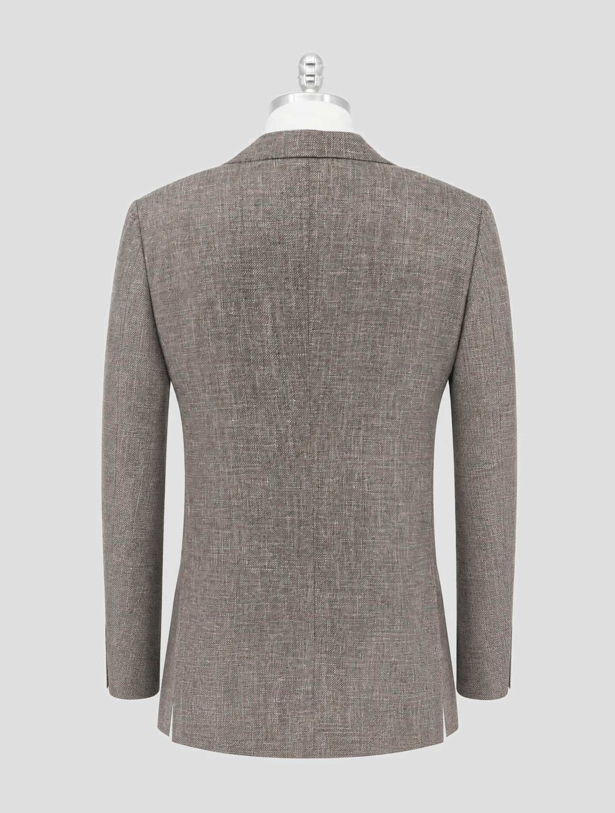 Kiton Gray Cashmere Virgin Wool Silk Linen Blazer