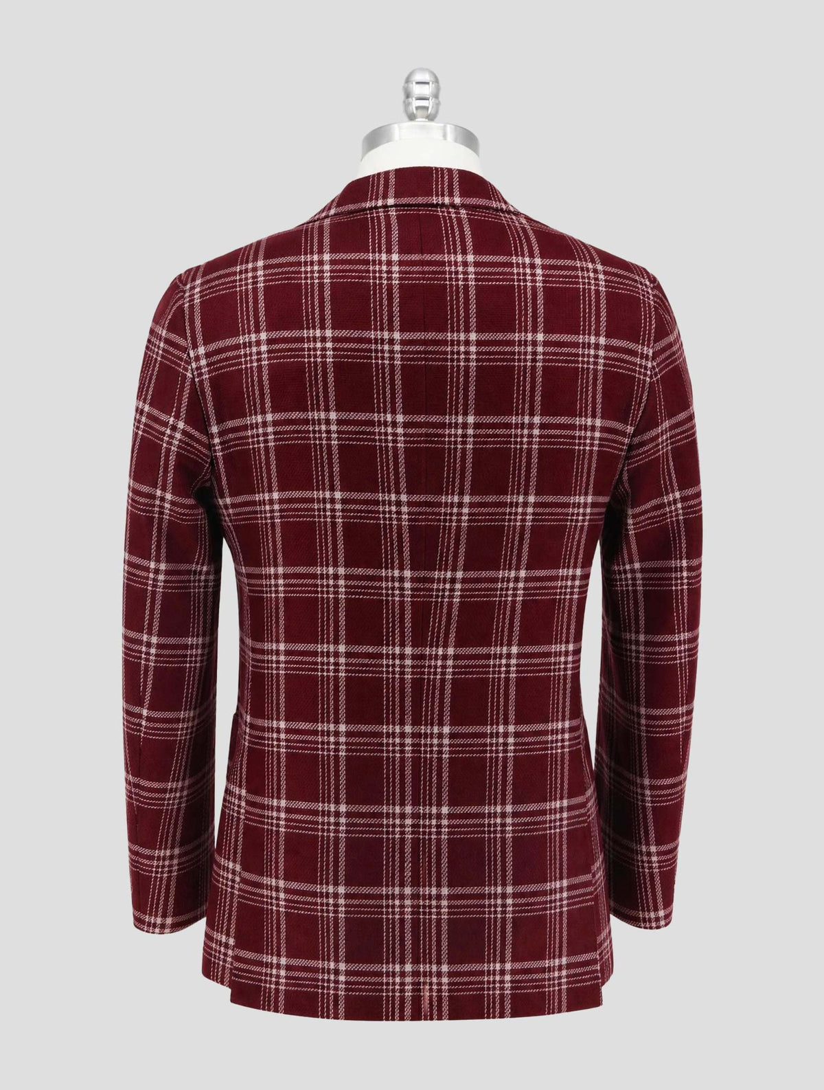 Kiton Burgundy White Cashmere Blazer