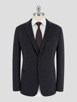 Kiton Knt Gray Cotton Pl Velvet Suit