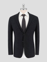 Kiton Knt Gray Cotton Cashmere Silk Suit