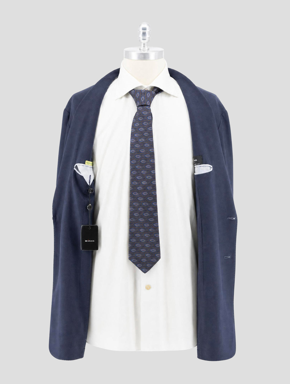Kiton Blue Cashmere Blazer