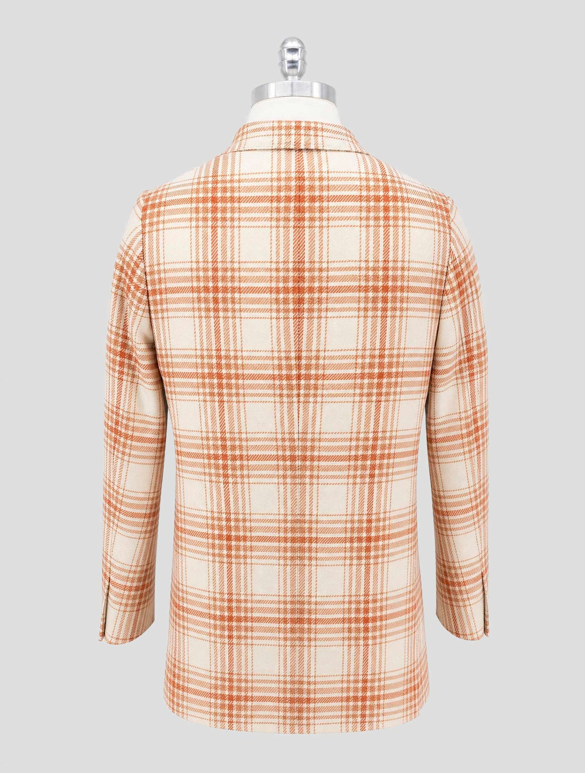 Kiton Orange White Cashmere Cotton Blazer