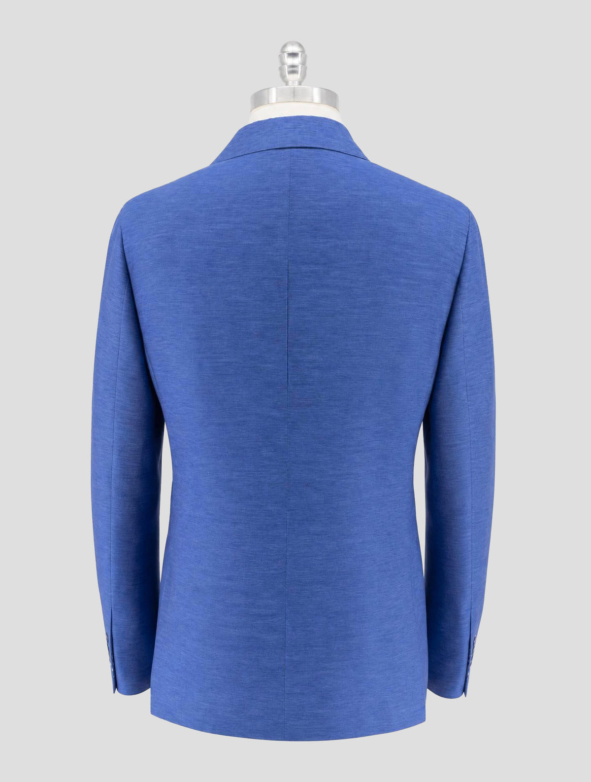 Kiton Blue Cotton Linen Blazer