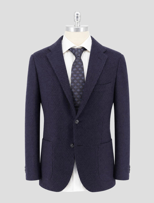 Kiton Blue Cashmere Blazer