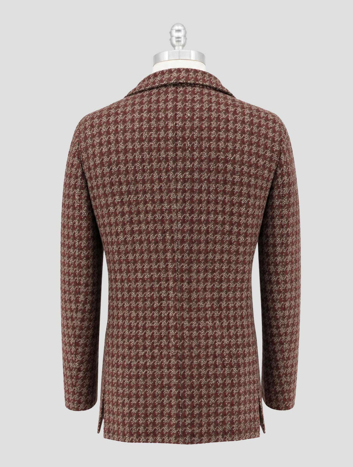 Kiton Burgundy Gray Cashmere Blazer