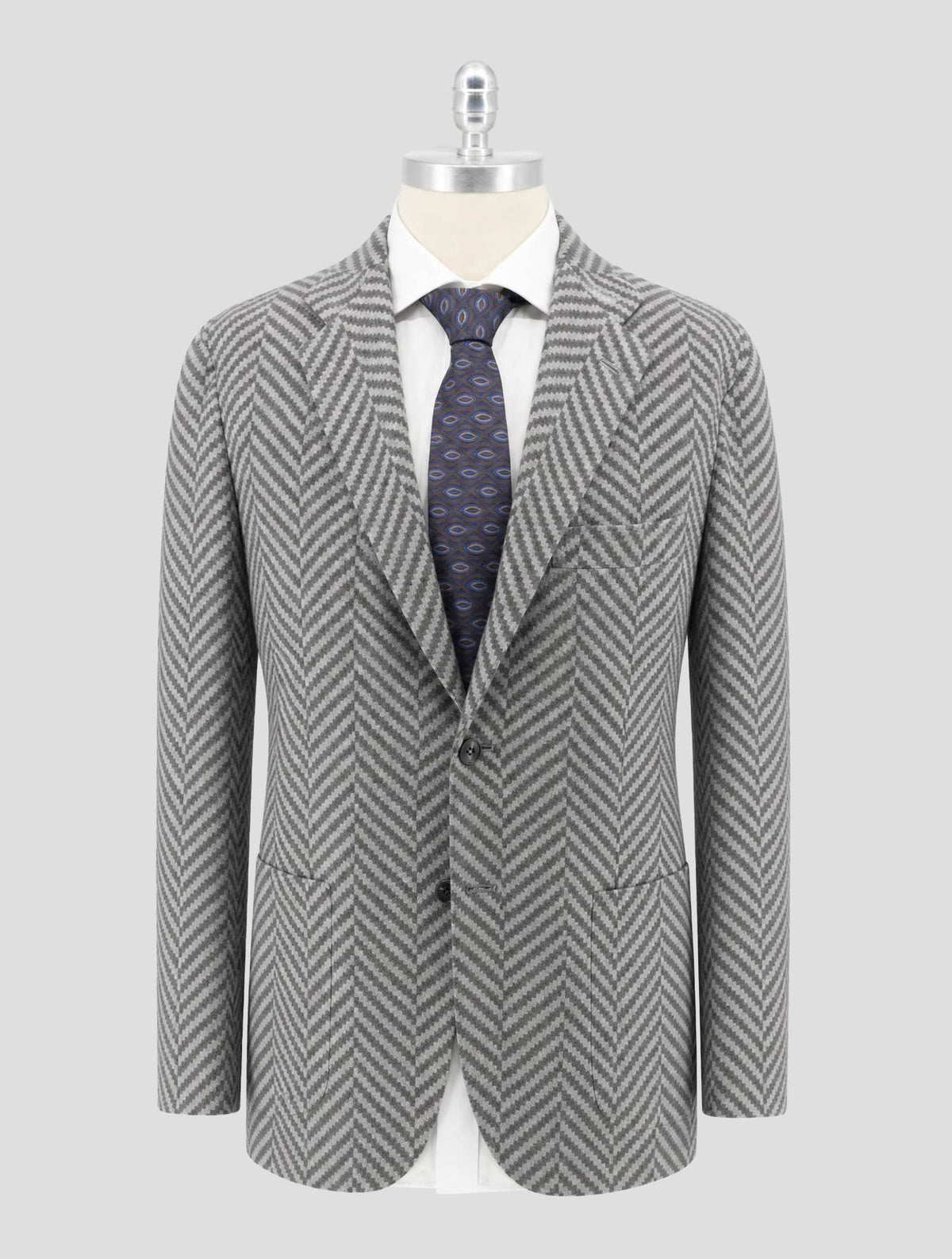 Kiton Gray Cashmere Blazer
