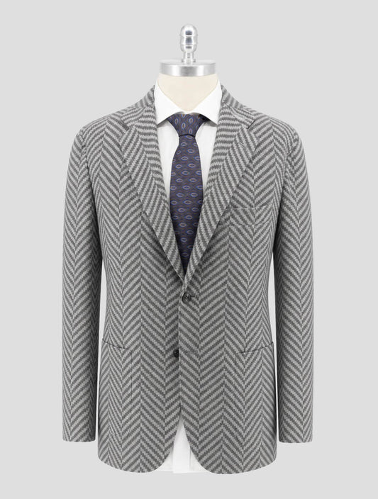 Kiton Gray Cashmere Blazer
