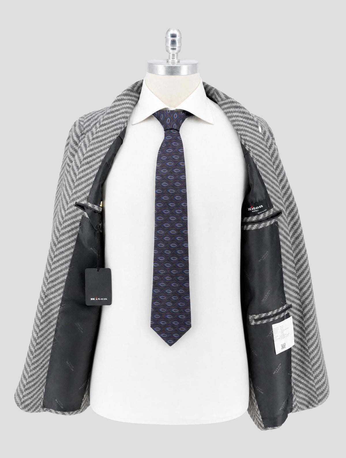 Kiton Gray Cashmere Blazer