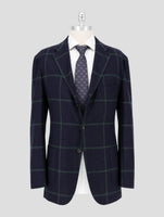 Kiton Blue Green Cashmere Blazer