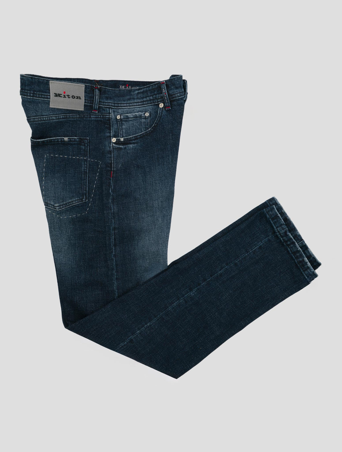 Kiton White Lyocell Cotton Ea Pants