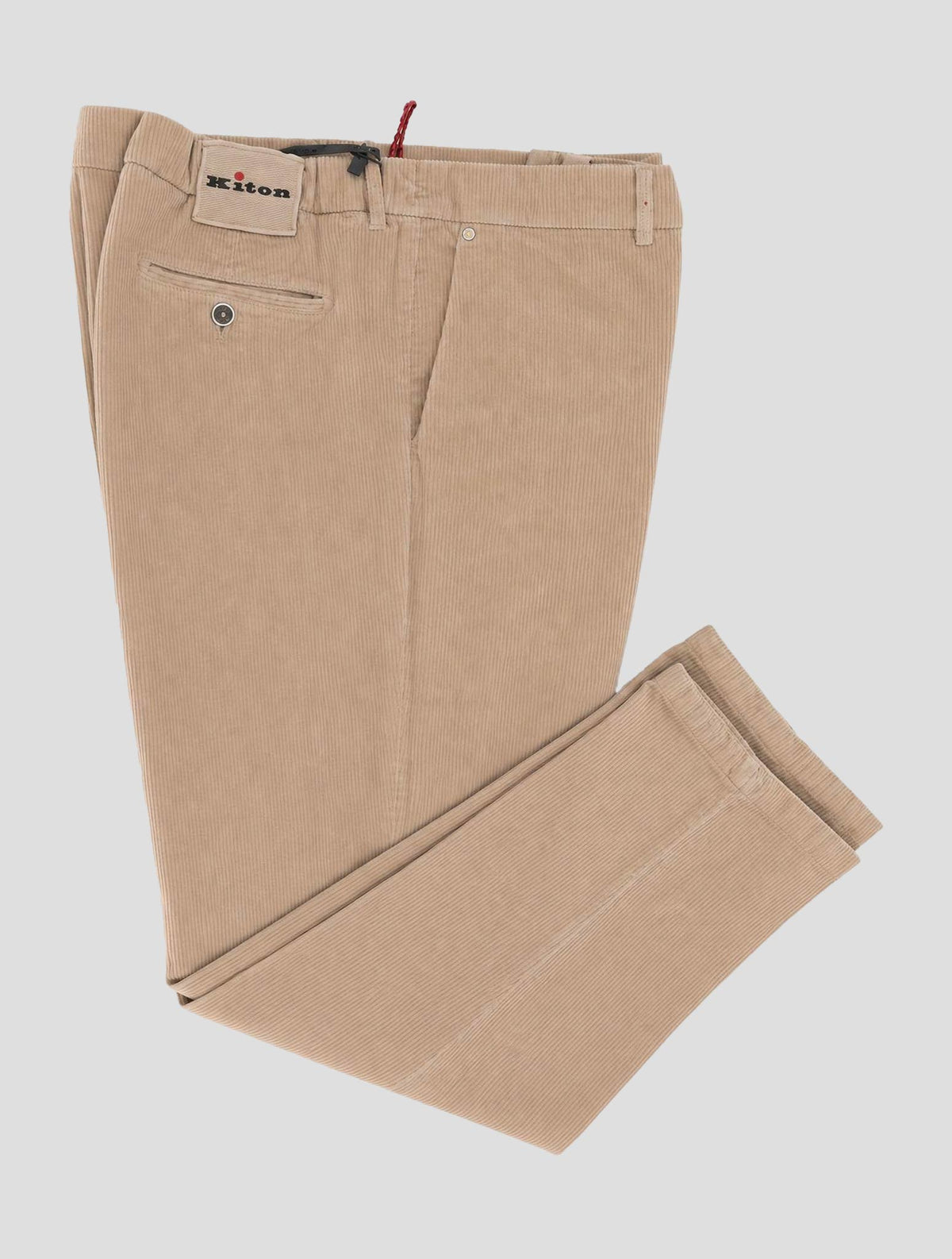 Kiton Beige Cotton Cashmere Ea Velvet  Pants